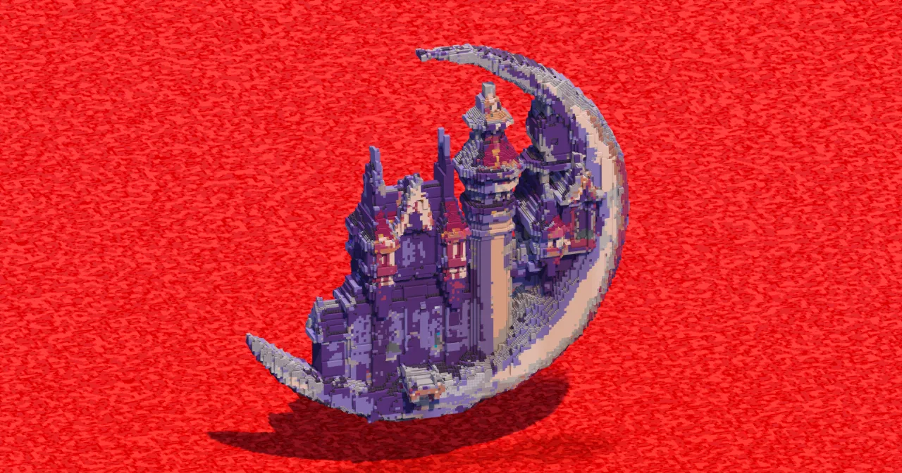 Crescent Moon Castle — Minecraft Build by ImpossibleBuilds