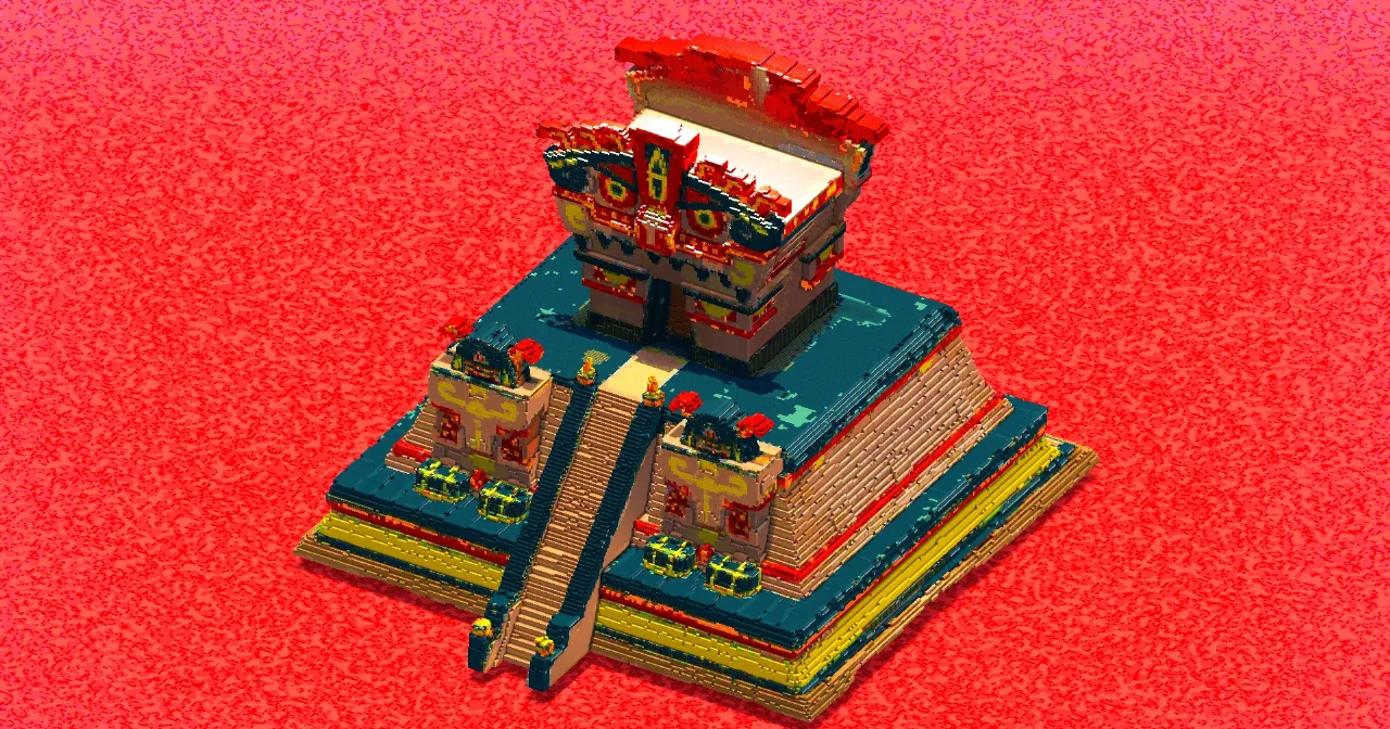 Aztec Blue Temple — Minecraft Build by ImpossibleBuilds