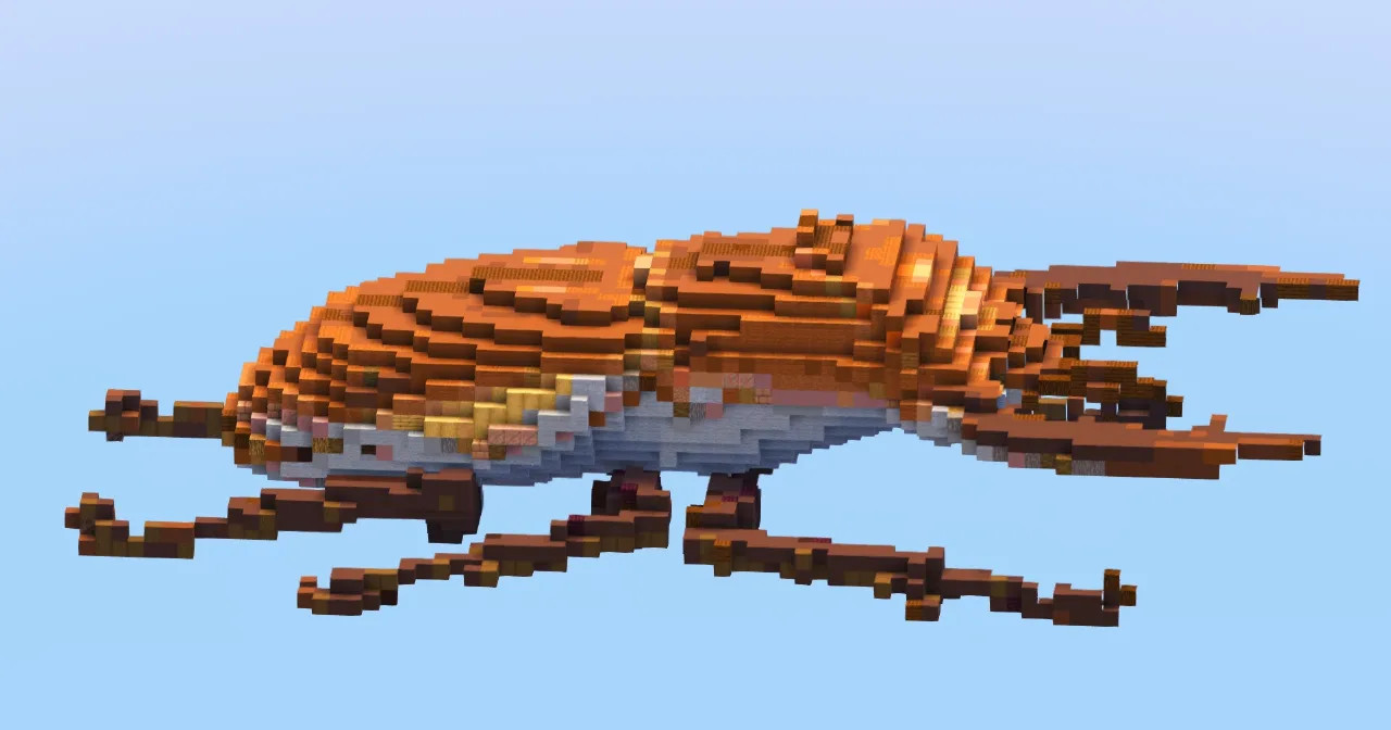 Stag Beetle — Minecraft Build by LeonisBuilds