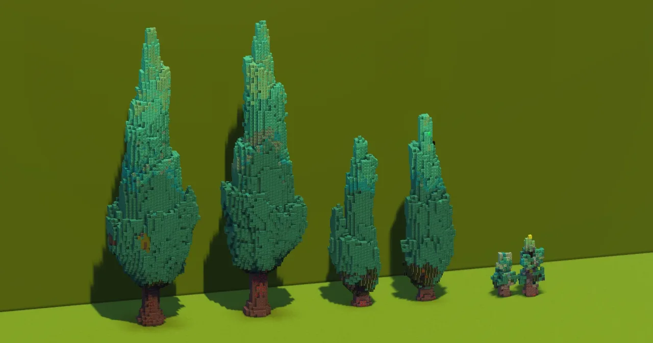 Cypress Trees Pack — Minecraft Build by VerdantBuilds