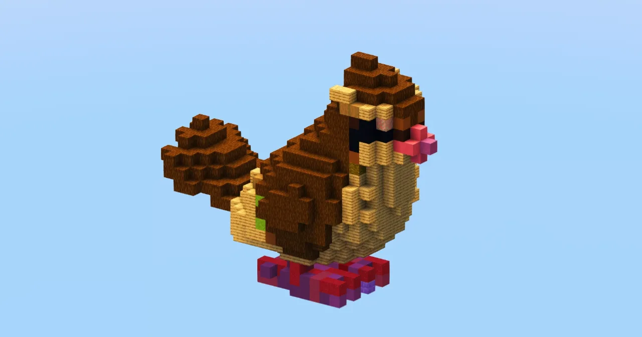 Pidgey from Pokemon — Minecraft Build by LeonisBuilds