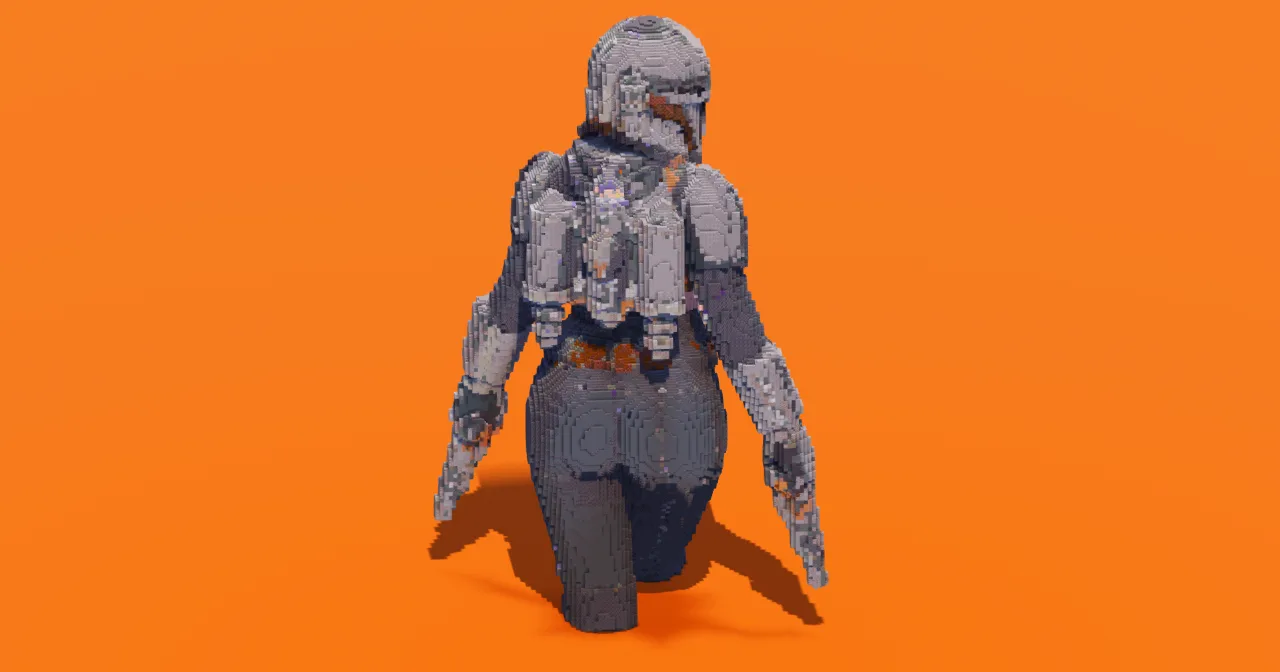 Mandalorian Bounty Hunter — Minecraft Build by StarWarsCreations