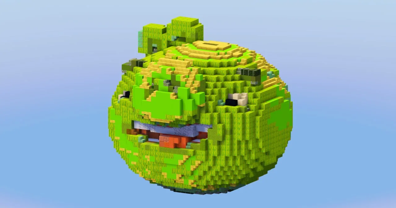 Minion Pig from Angry Birds — Minecraft Build by LeonisBuilds