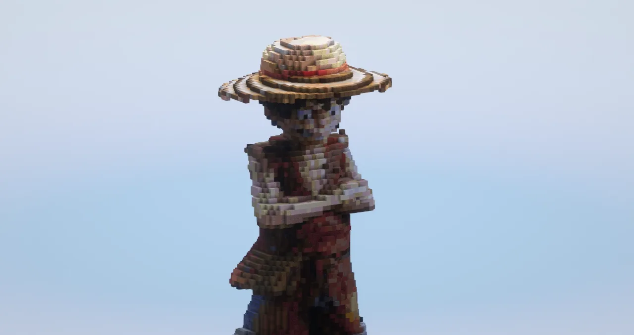 Monkey D. Luffy — Minecraft Build by LeonisBuilds