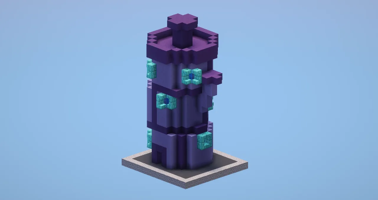 Purple Bikini Bottom House — Minecraft Build by LeonisBuilds