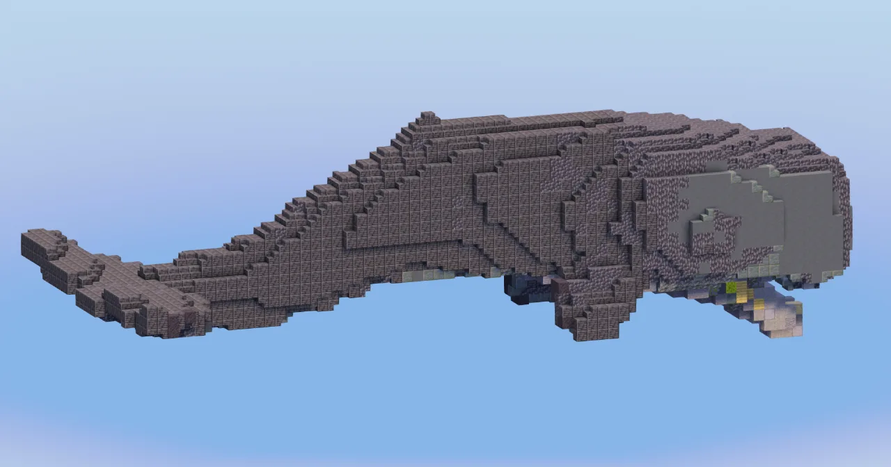 Sperm Whale Animal — Minecraft Build by LeonisBuilds