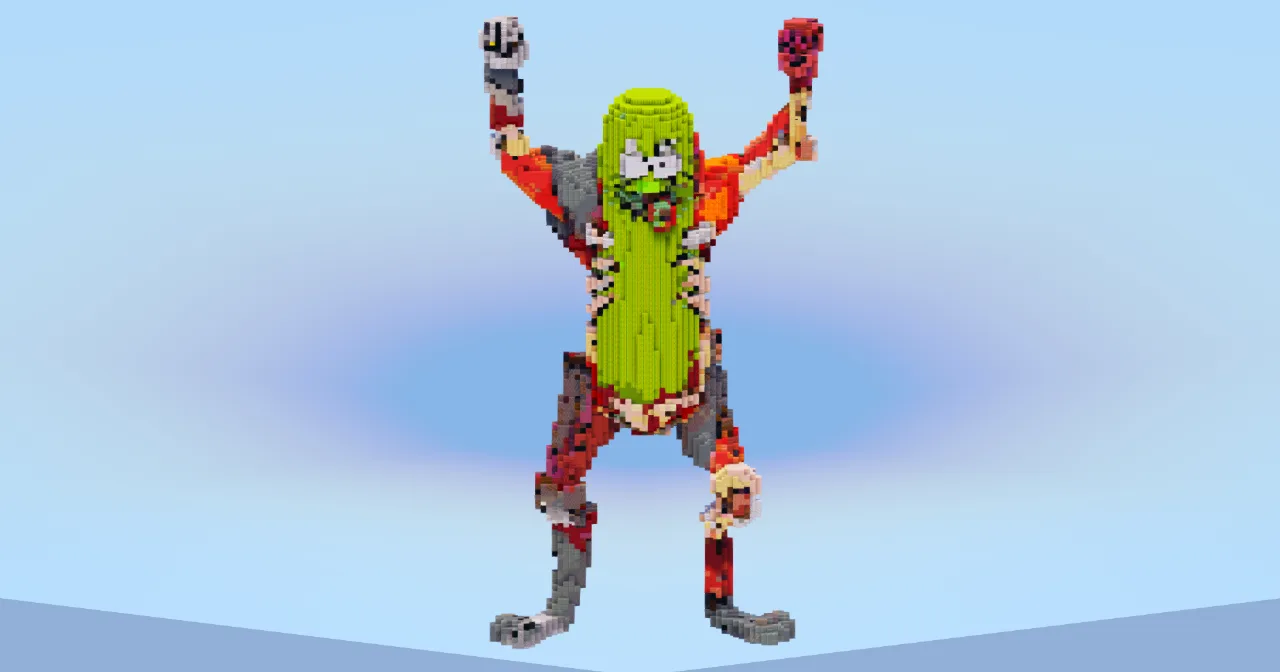 Pickle Rick — Minecraft Build by LeonisBuilds