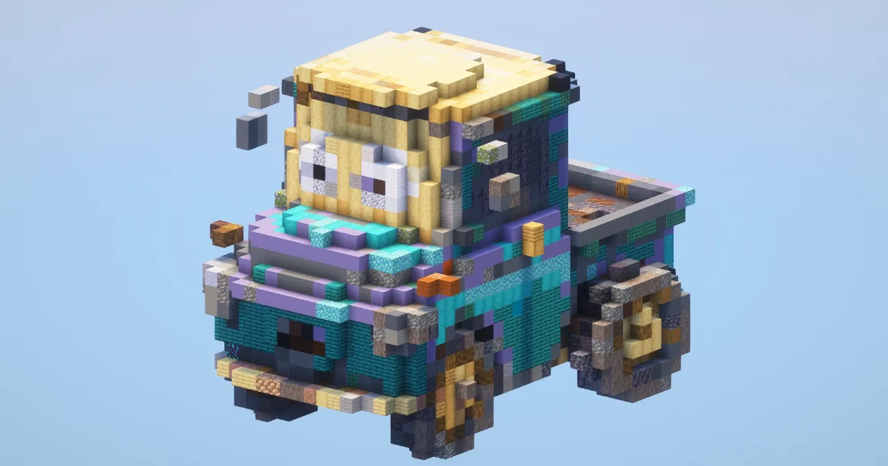 Cars Pickup from Cars — Minecraft Build by LeonisBuilds