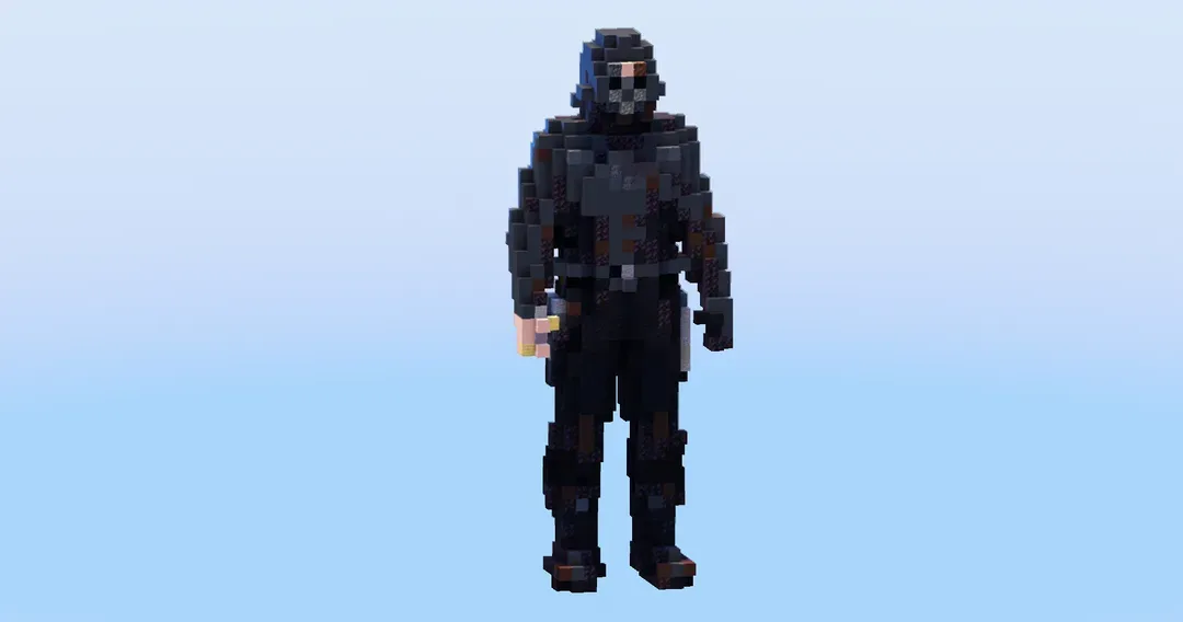 Bucky Barnes from Marvel — Minecraft Build by LeonisBuilds