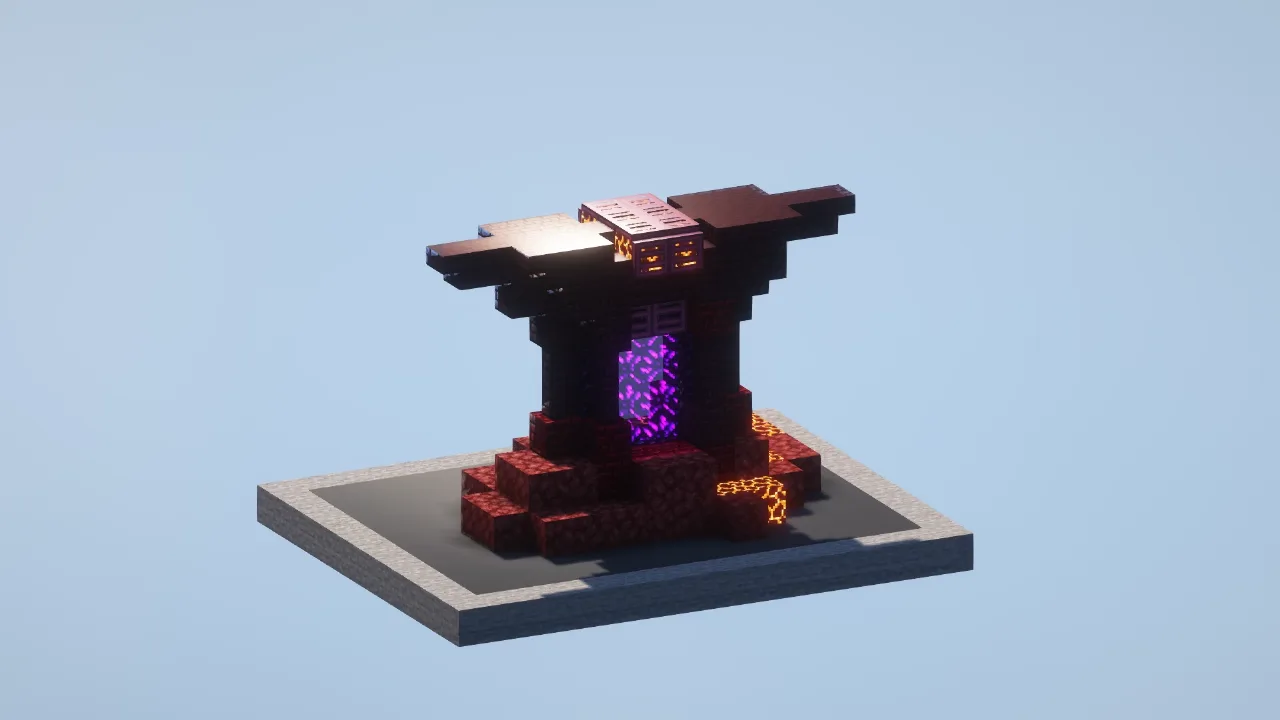 Lava Portal — Minecraft Build by LeonisBuilds