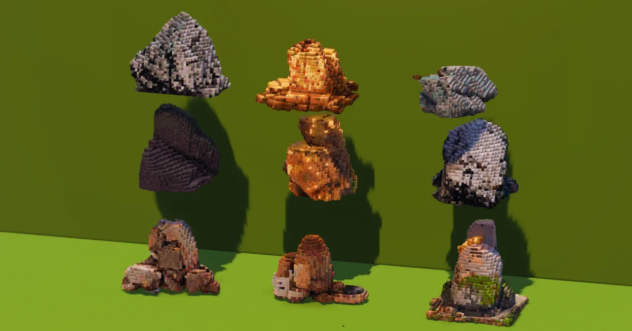 Rocks Pack — Minecraft Build by VerdantBuilds