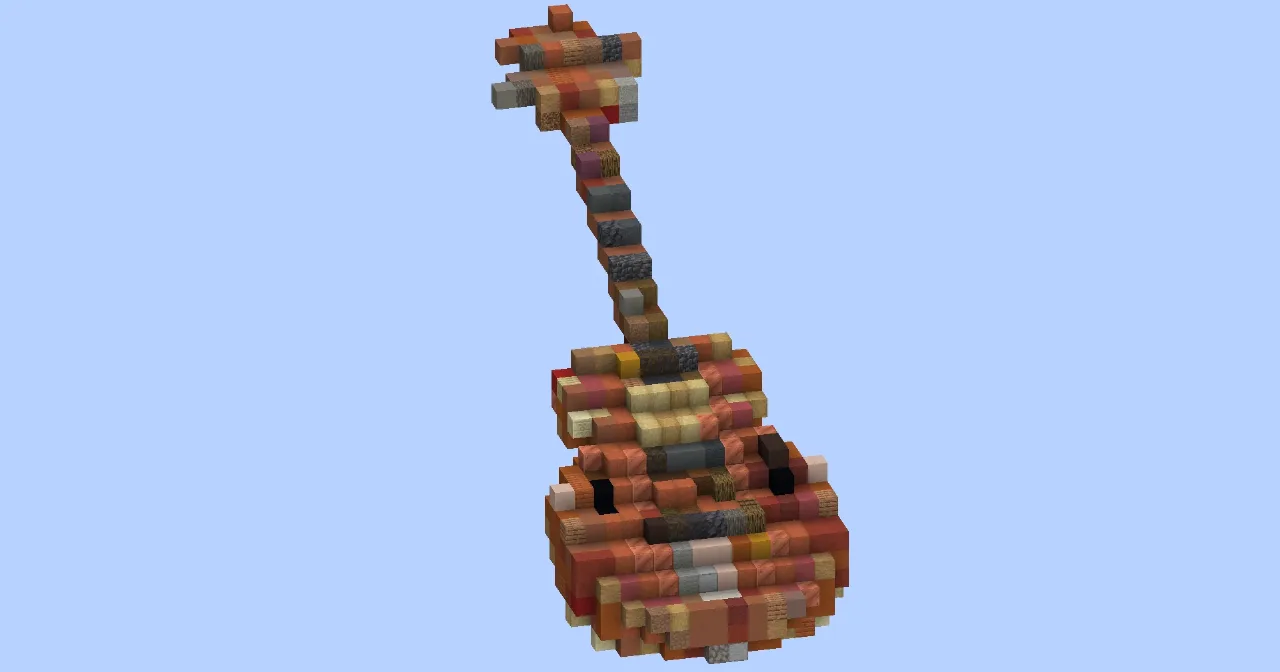 Guitar small — Minecraft Build by LeonisBuilds