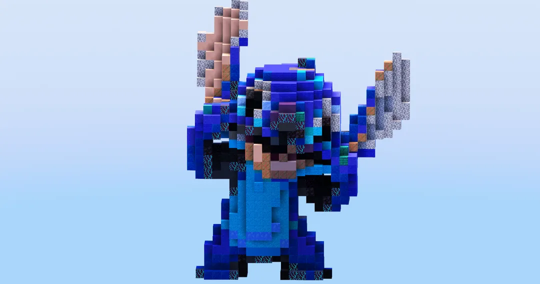 Stitch from Disney Stitch — Minecraft Build by LeonisBuilds