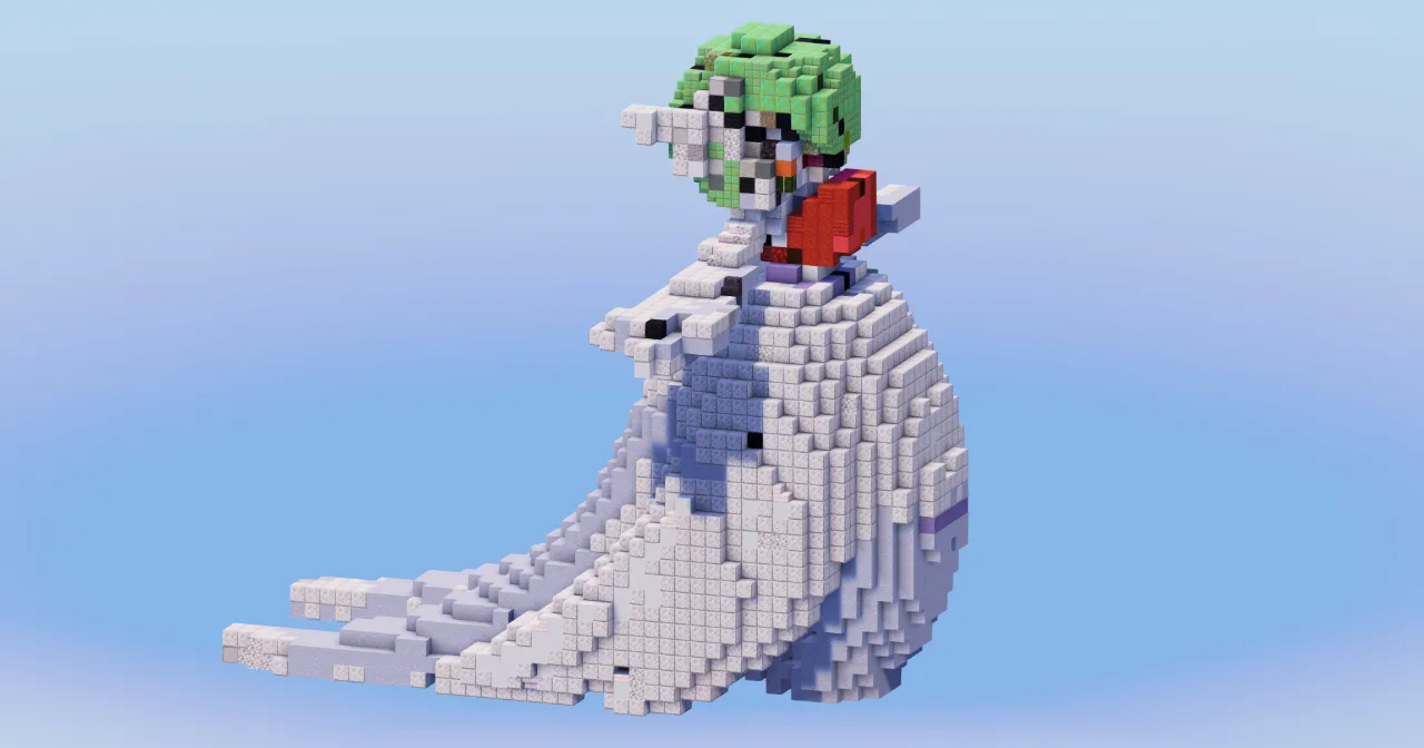 Mega Gardevoir from Pokemon — Minecraft Build by LeonisBuilds