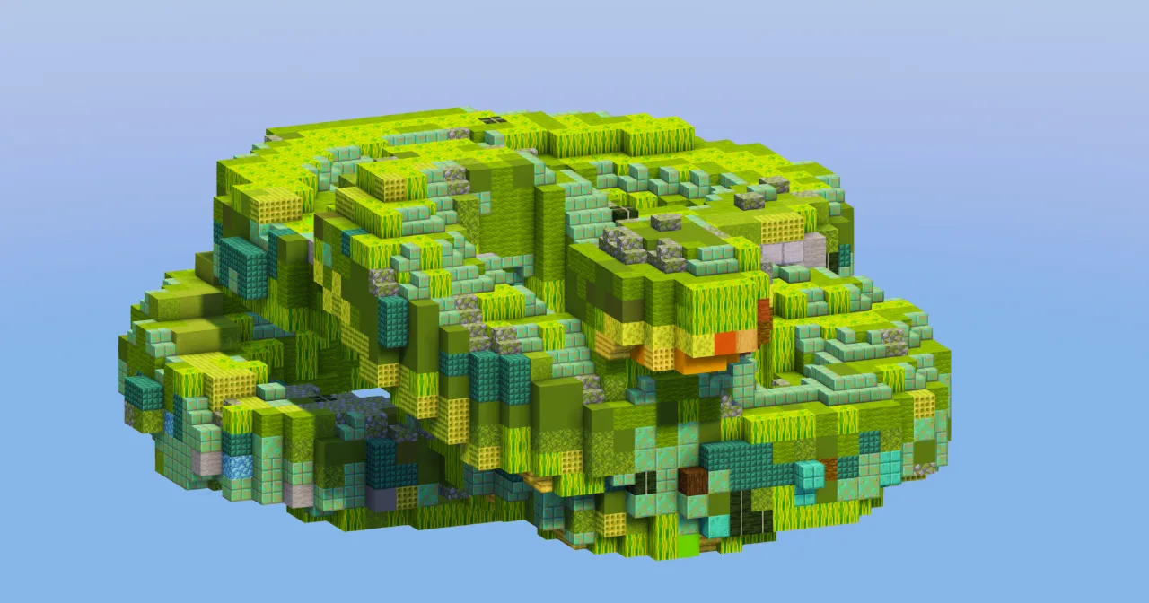 Green Snake Animal — Minecraft Build by LeonisBuilds