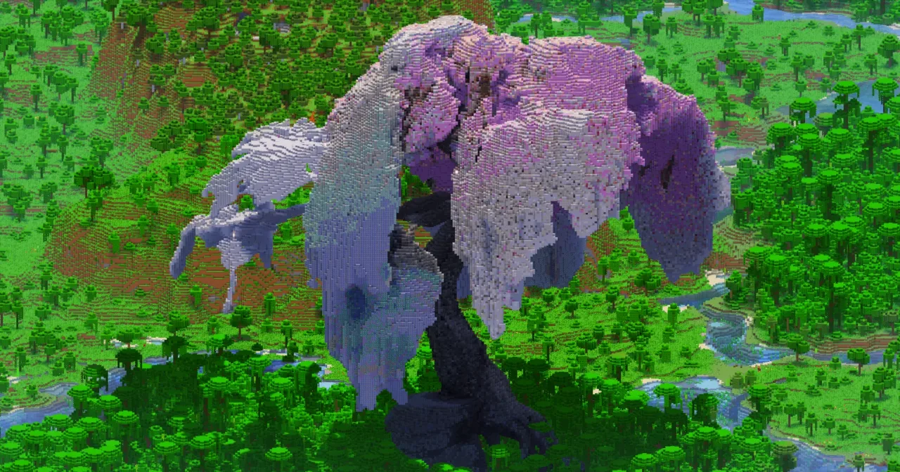 Gray Fantasy Tree — Minecraft Build by VerdantBuilds
