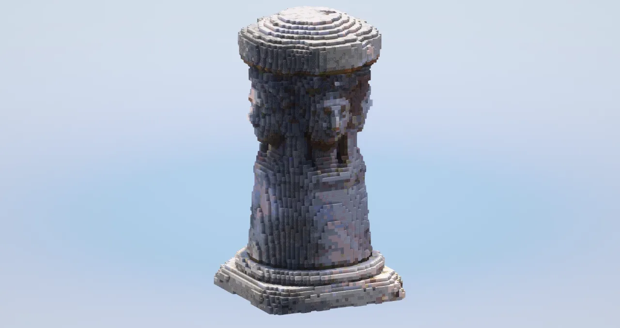 Stone Column — Minecraft Build by LeonisBuilds