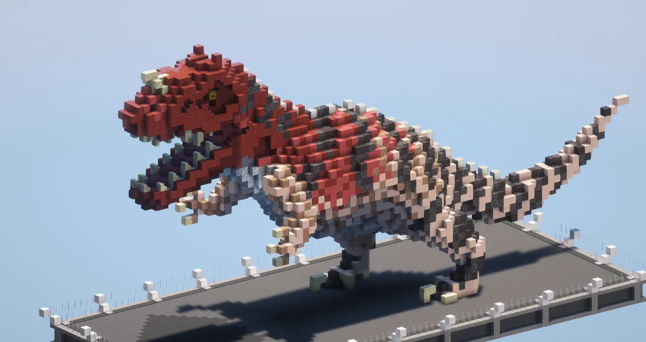 Red T-Rex — Minecraft Build by LeonisBuilds