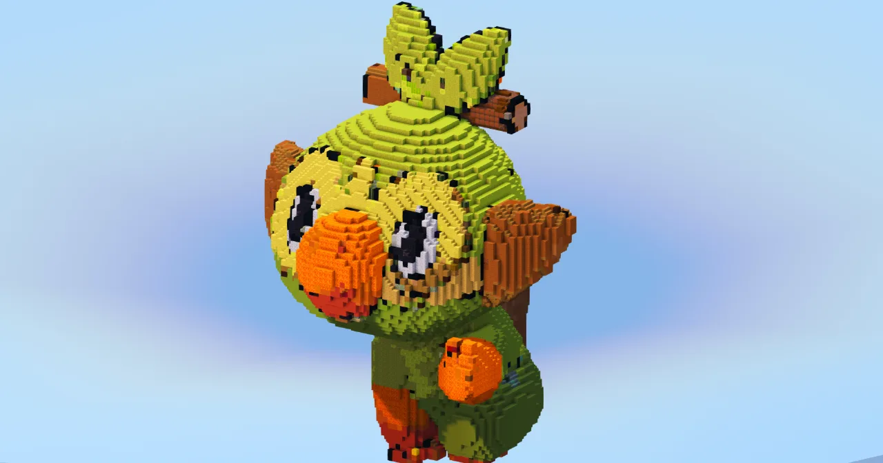 Grookey — Minecraft Build by LeonisBuilds