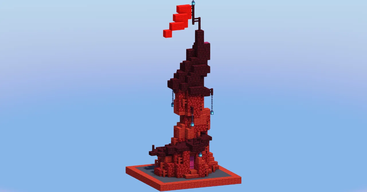 Nether Medieval Cottage — Minecraft Build by LeonisBuilds