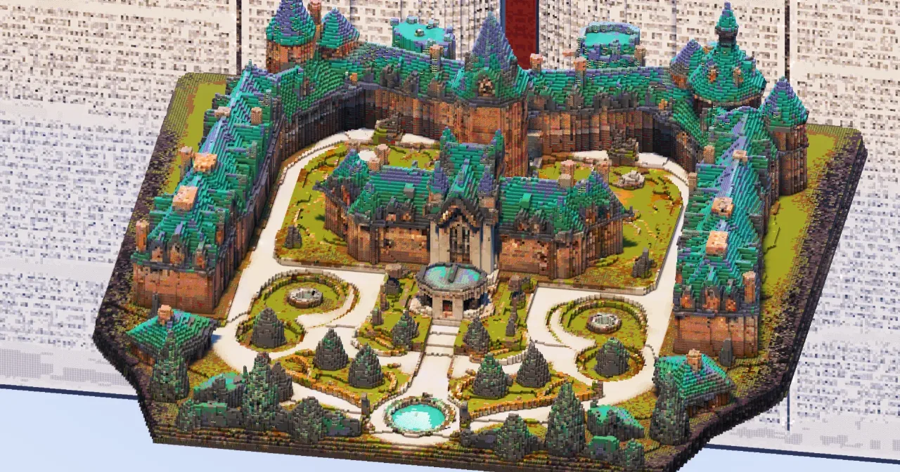 Blue Castle Complex — Minecraft Build by TheBibleOfBuilding