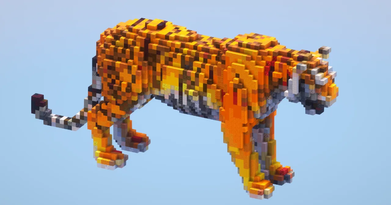 Tiger Small‎ — Minecraft Build by LeonisBuilds