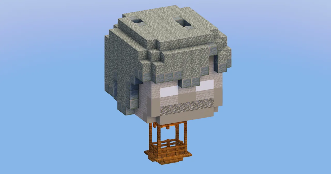 Stray Hot Air Balloon — Minecraft Build by LeonisBuilds