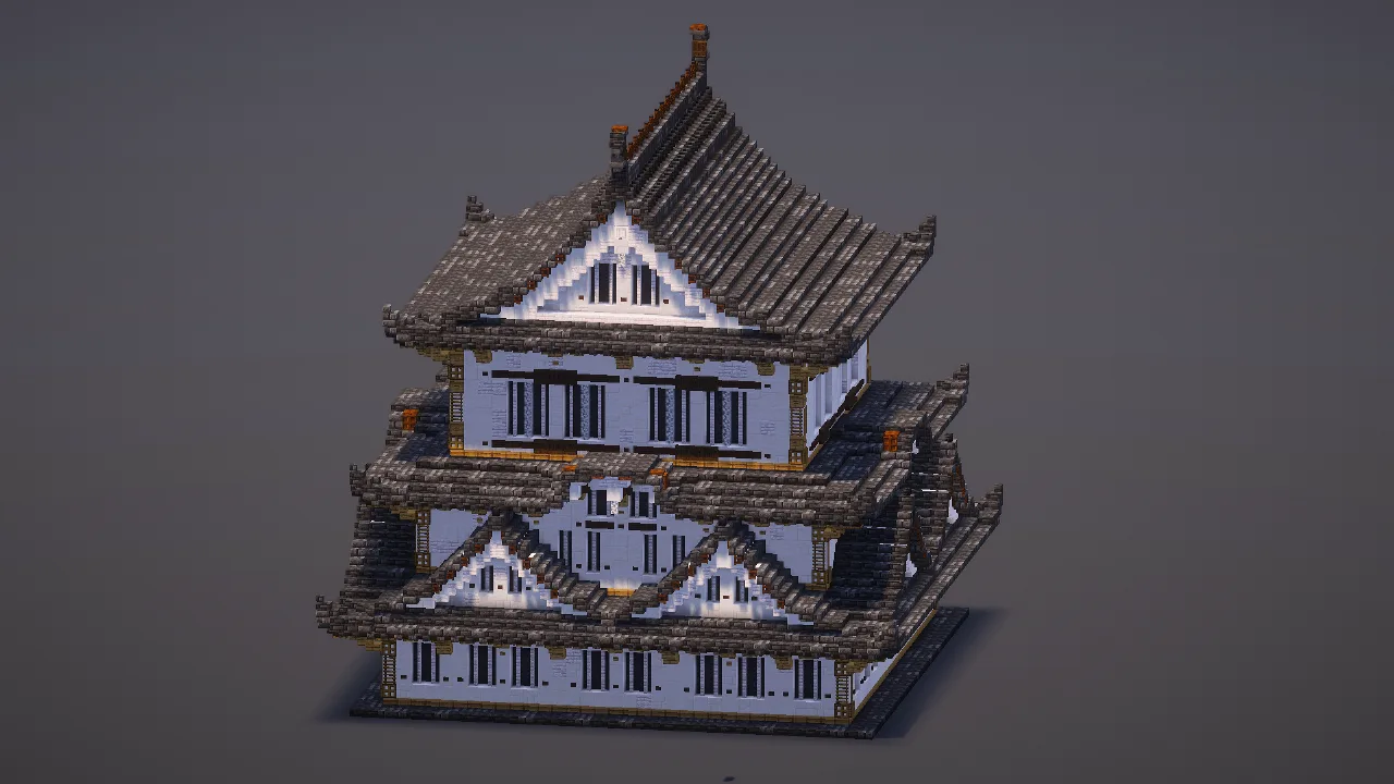 Medium Japanese Castle — Minecraft Build by MellowHat