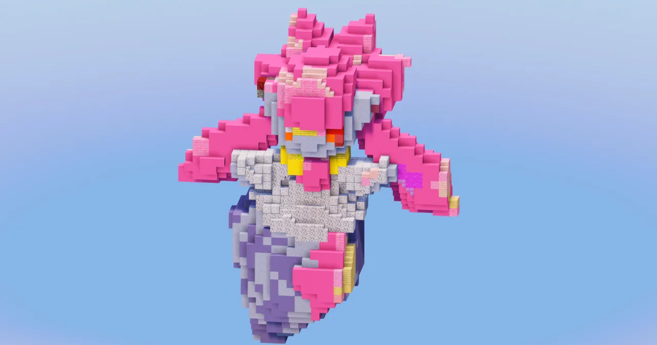 Diancie from Pokemon — Minecraft Build by LeonisBuilds