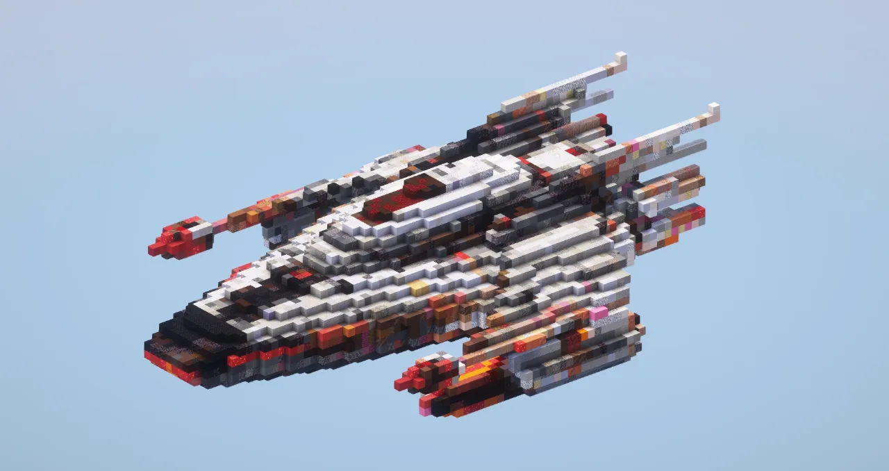 Red Starship — Minecraft Build by LeonisBuilds