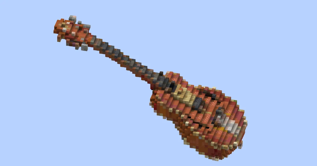 Guitar — Minecraft Build by LeonisBuilds