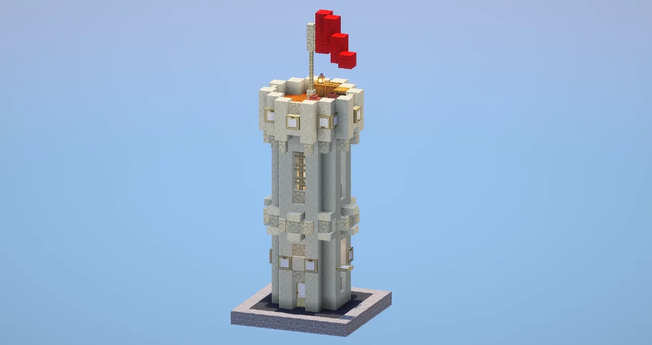 Sand Tower — Minecraft Build by LeonisBuilds