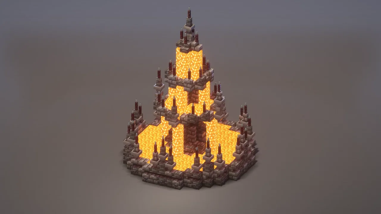 Dark Gothic Fountain — Minecraft Build by MellowHat