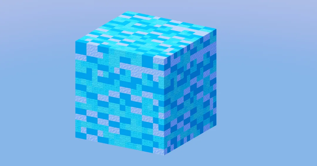 Light Blue Wool 16x16x16 Blocks — Minecraft Build by LeonisBuilds