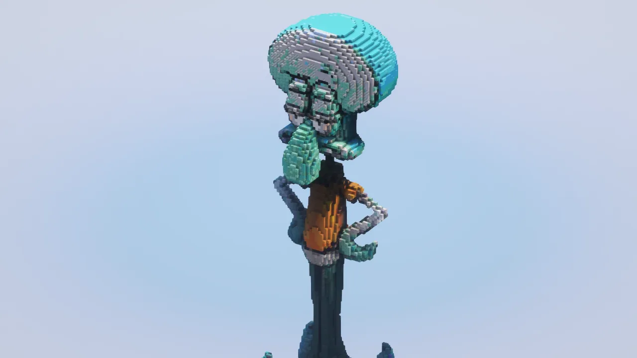 Squidward — Minecraft Build by LeonisBuilds