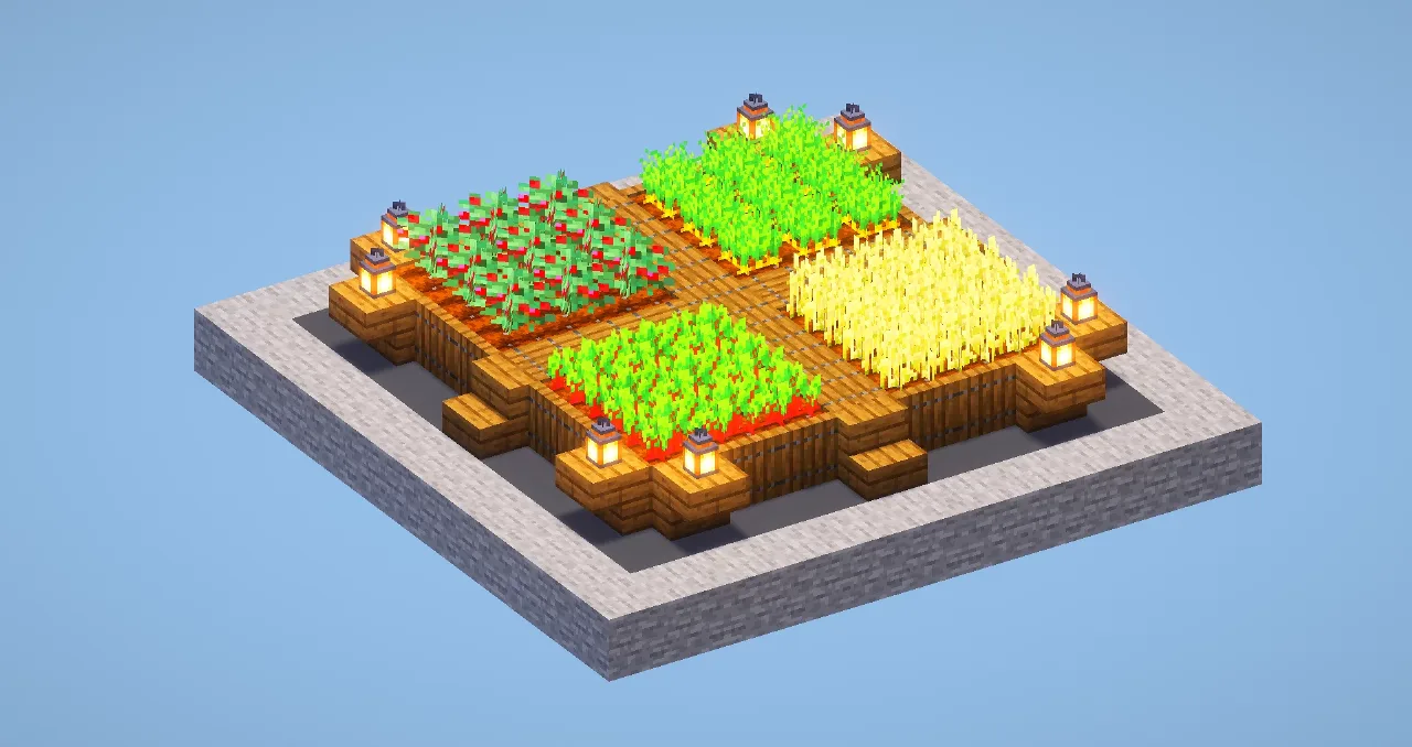 Easy Farm — Minecraft Build by LeonisBuilds