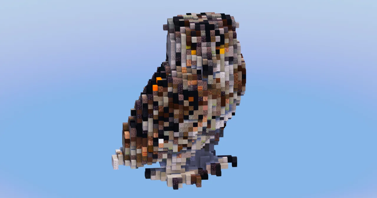Owl Animal — Minecraft Build by LeonisBuilds