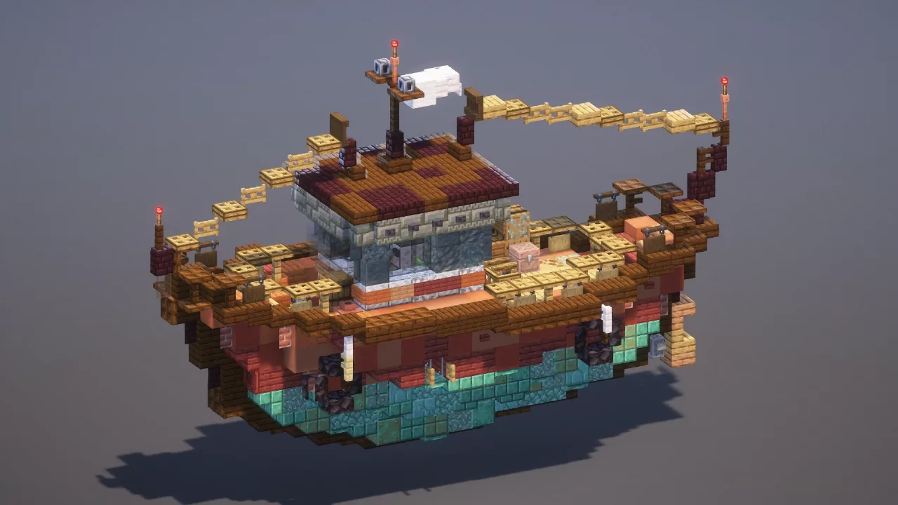 Fishing Boat — Minecraft Build by MellowHat