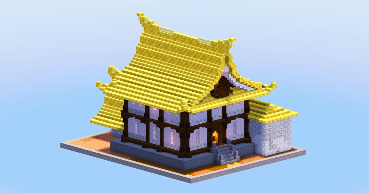 Bamboo Japanese Temple House — Minecraft Build by LeonisBuilds