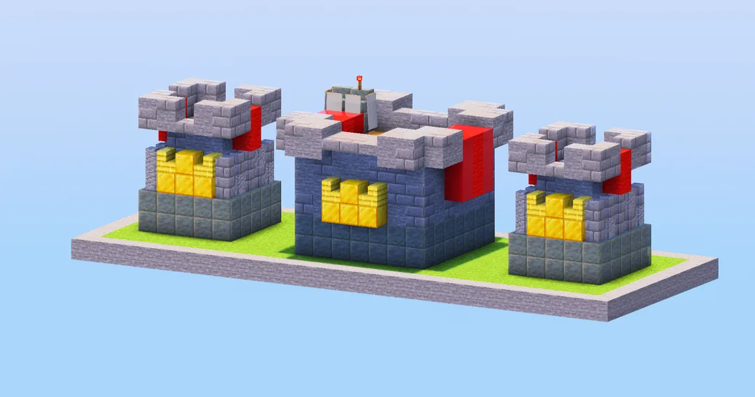 Clash Royale Red Castle Pack — Minecraft Build by LeonisBuilds