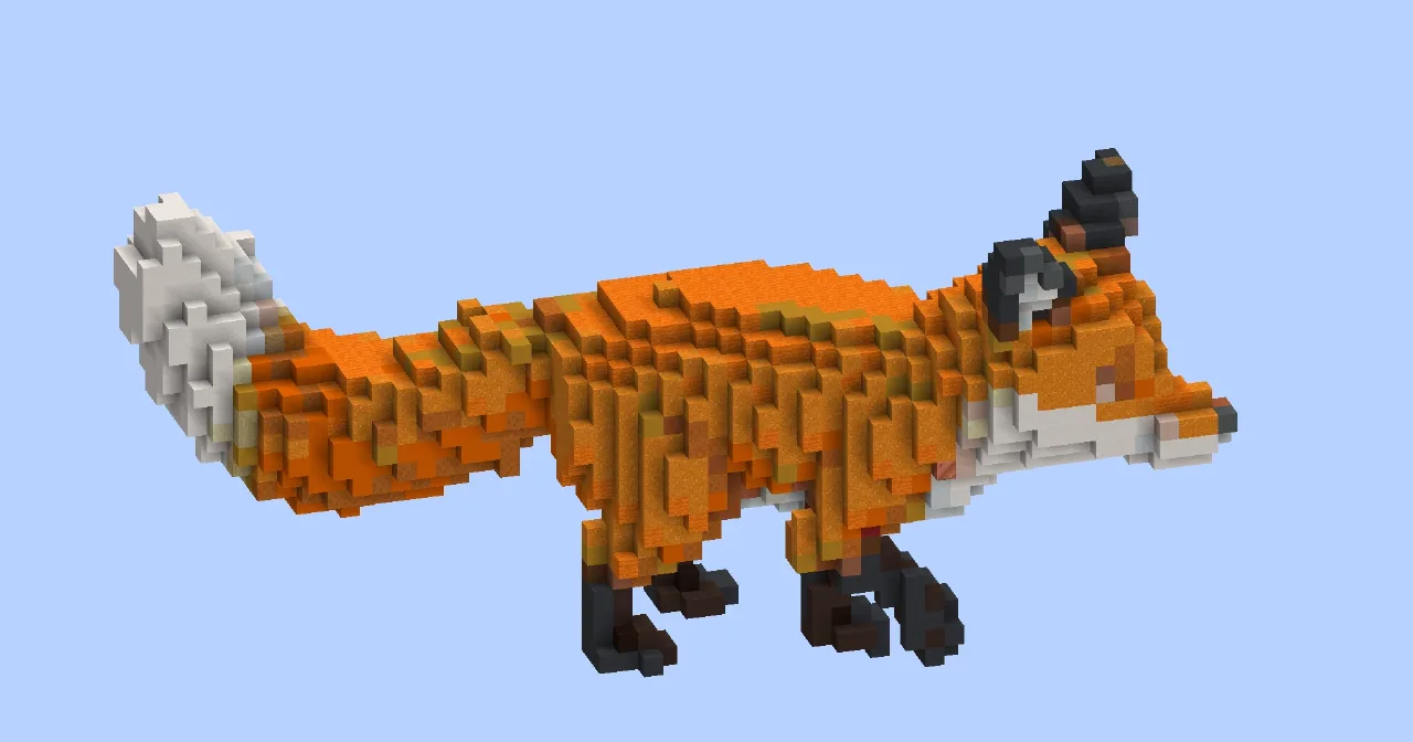 Fox small — Minecraft Build by LeonisBuilds