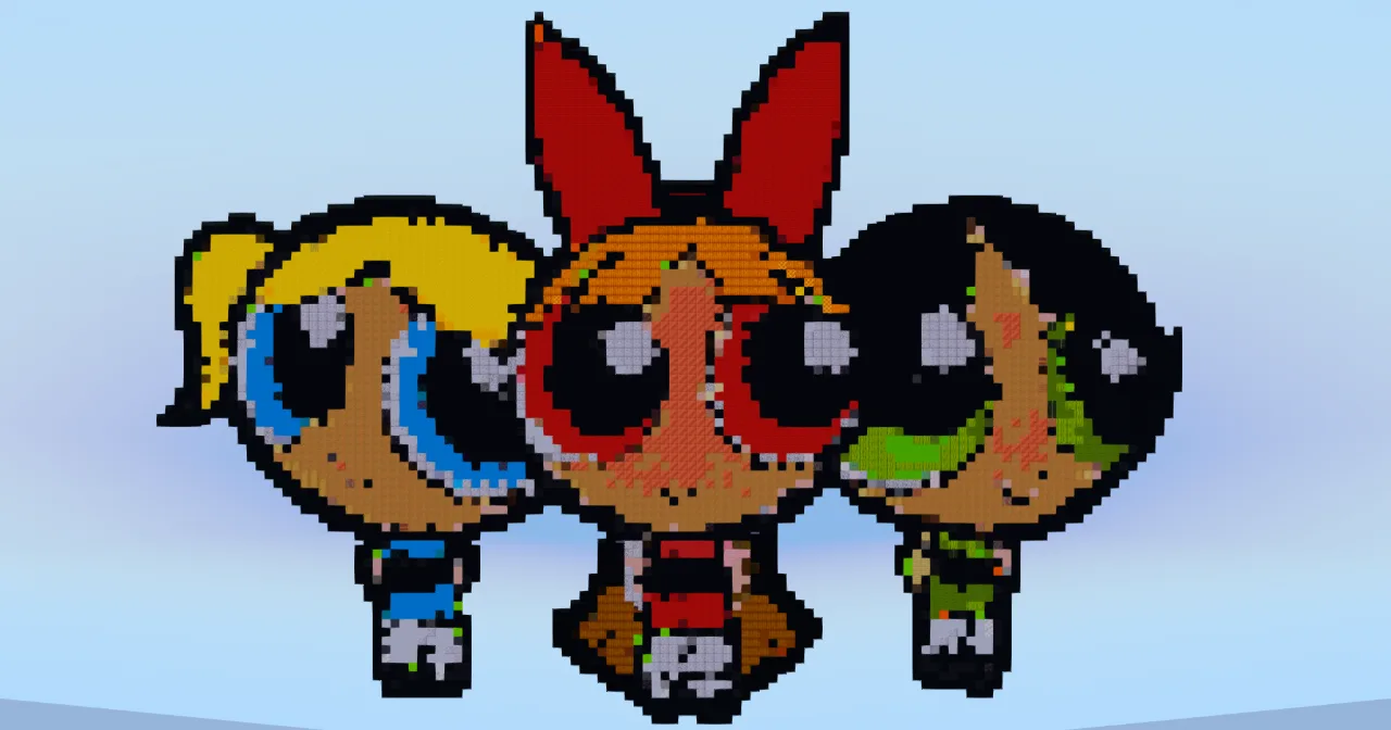 The Powerpuff Girls — Minecraft Build by LeonisBuilds
