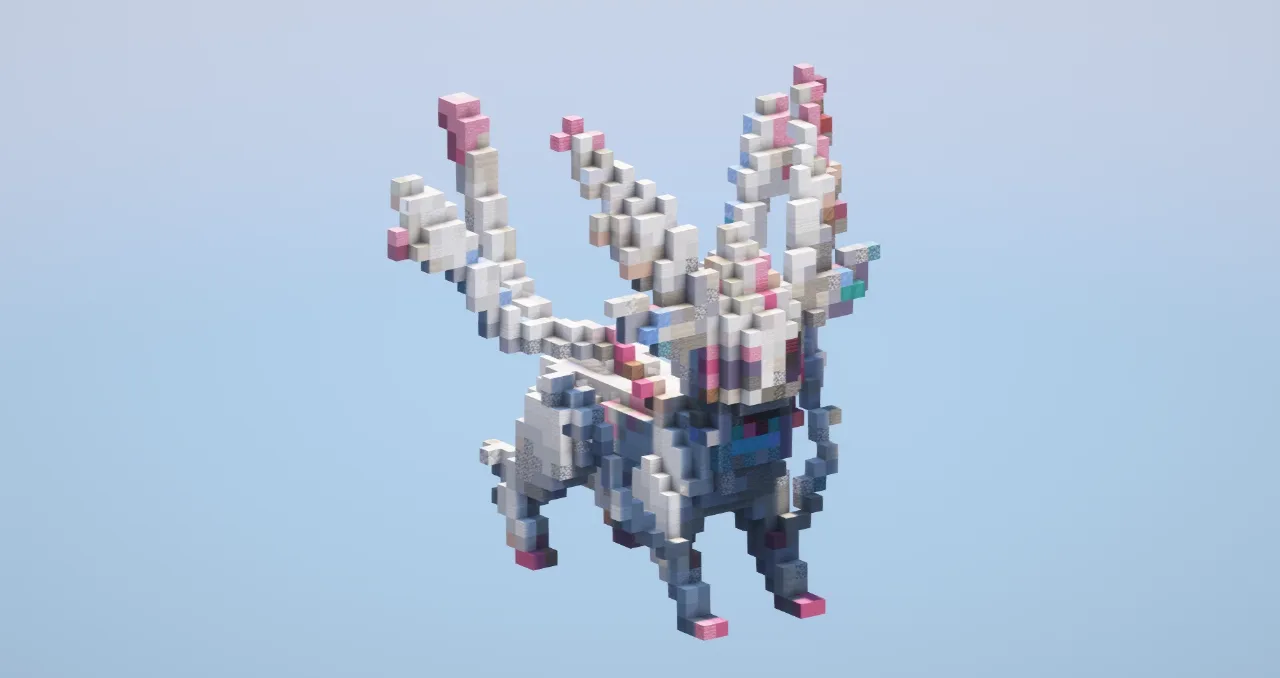 Sylveon from Pokemon — Minecraft Build by LeonisBuilds