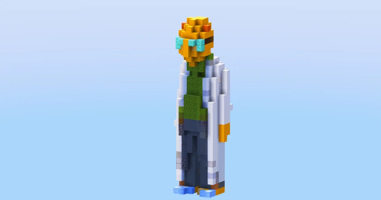 Professor Farnsworth from Futurama Small — Minecraft Build by LeonisBuilds