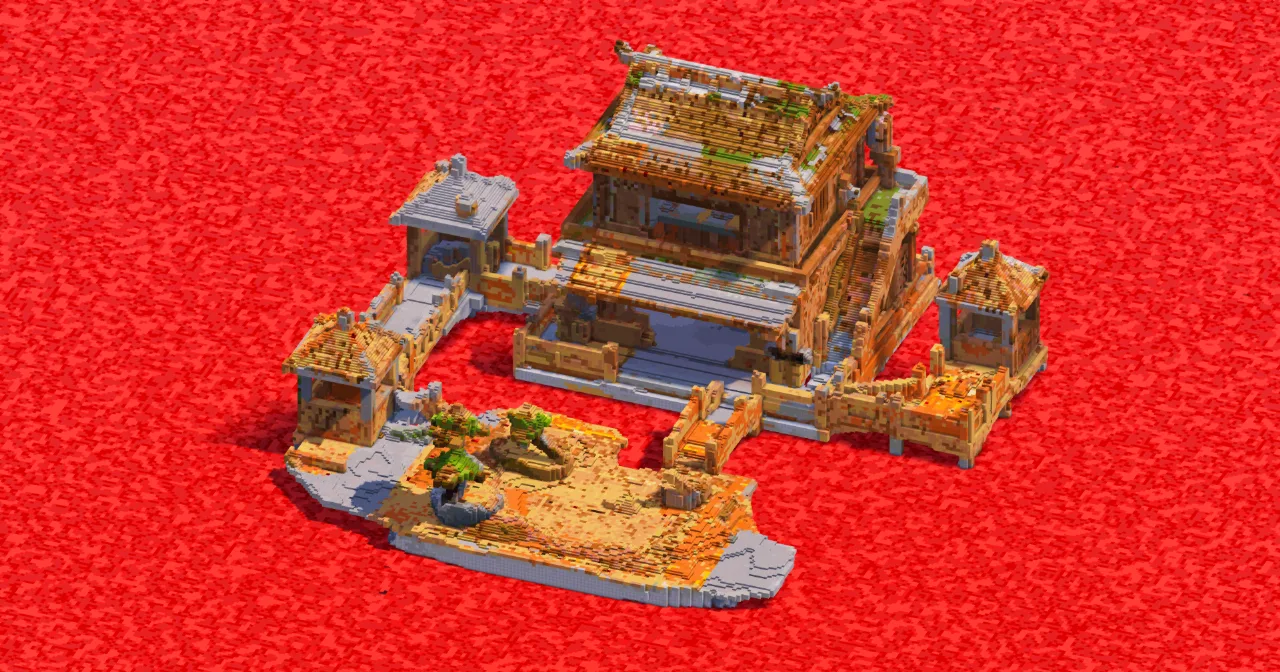 Bamboo House Pond — Minecraft Build by ImpossibleBuilds