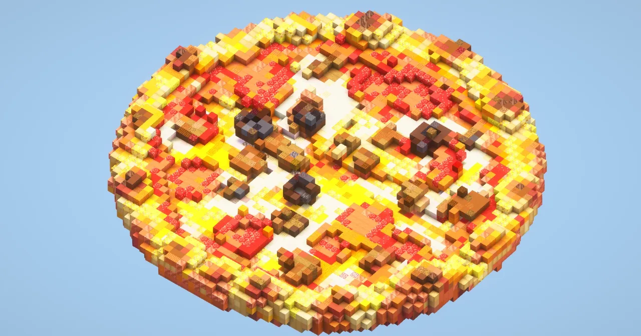 Pizza small — Minecraft Build by LeonisBuilds