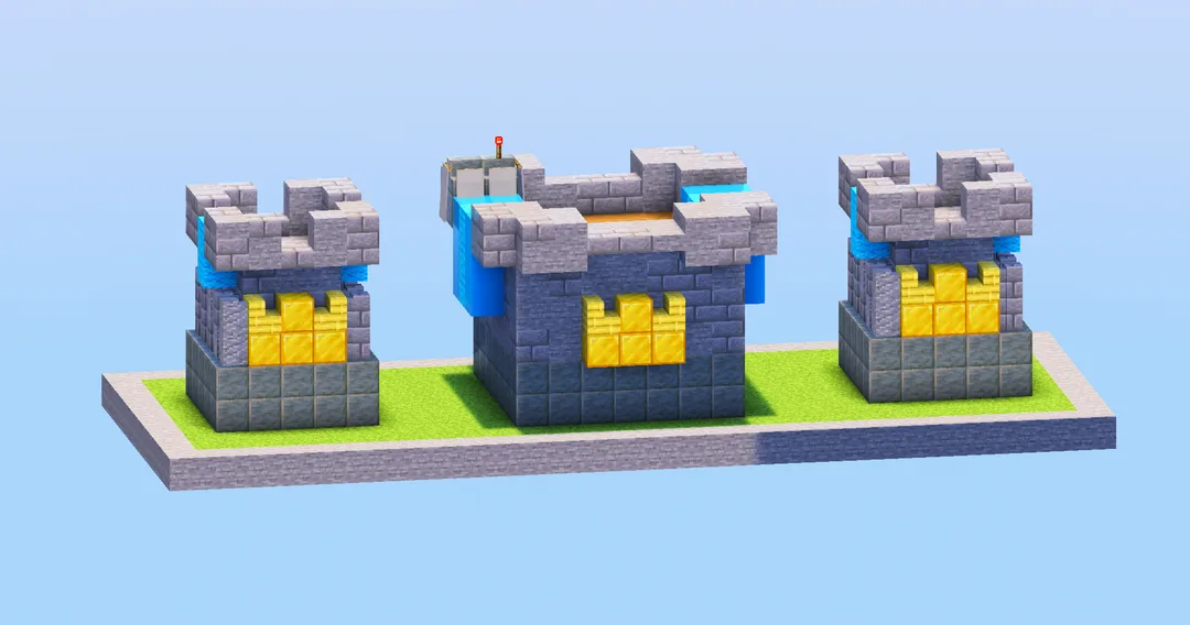 Clash Royale Blue Castle Pack — Minecraft Build by LeonisBuilds