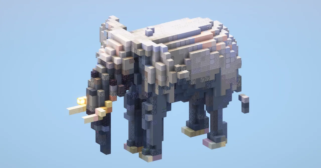 Elephant Small‎ — Minecraft Build by LeonisBuilds