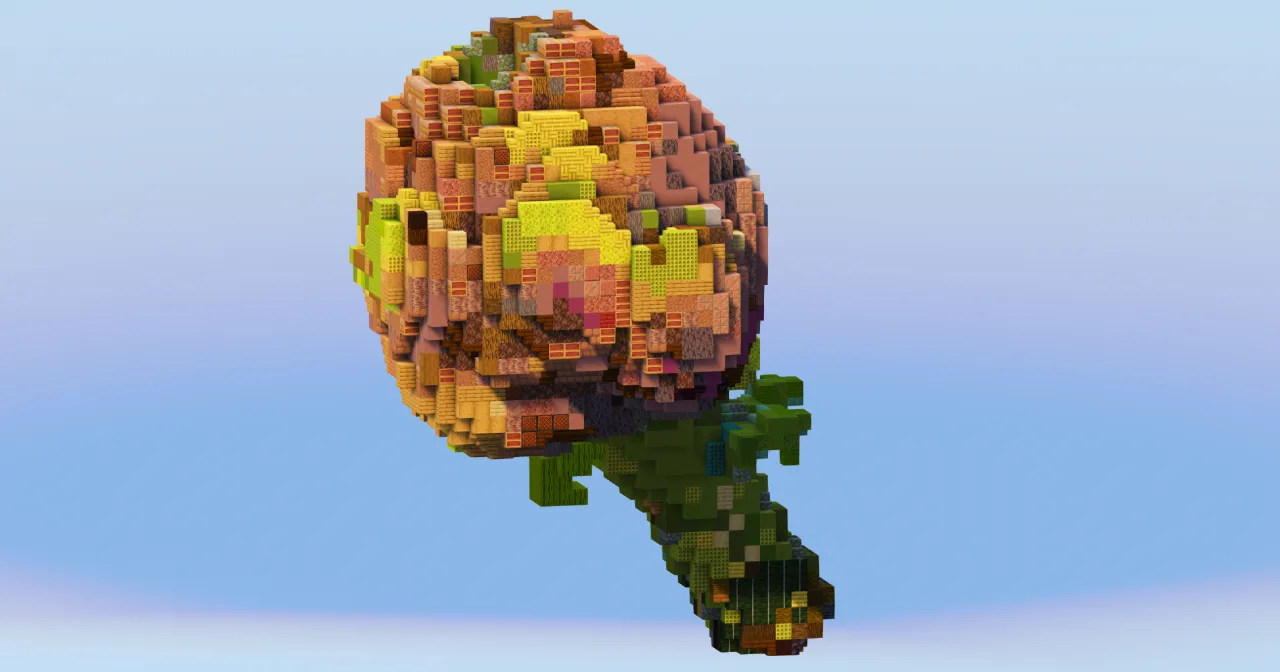 Artichoke Vegetable — Minecraft Build by LeonisBuilds
