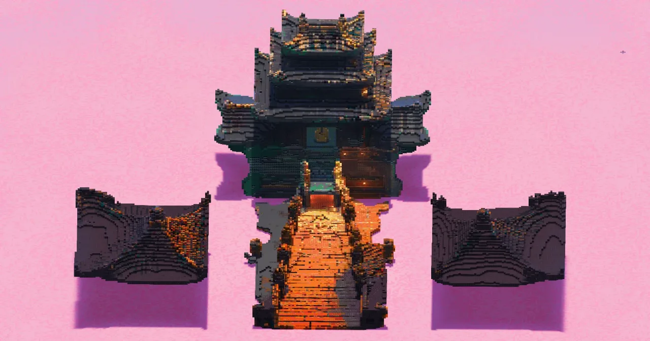 Japanese Temple Bridge — Minecraft Build by EasternRealms